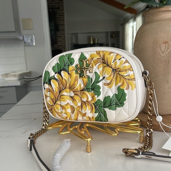 New! Tory Burch Floral Crossbody Bag - Picture 6 of 16